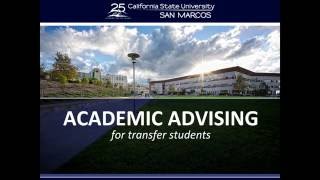 CSUSM Academic Advising for Transfer Students
