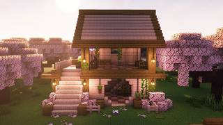 Minecraft Cherry Blossom House Tutorial