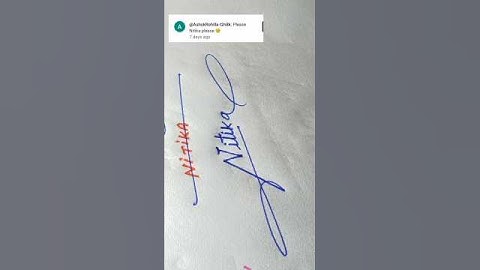 How To Sign Design Nitika ? #writingrasu #signature #shortsfeed #calligraphy #shorts #nitika #name