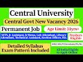🚀 Central University Manipur Group: B & C Vacancy 2026 | Central Govt Vacancy 2026 | 10th/12th Pass