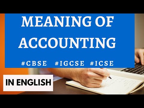 MEANING OF ACCOUNTING - Introduction to Accounting | Class 11 Accounts| Part 1 | FalconFabianAcademy