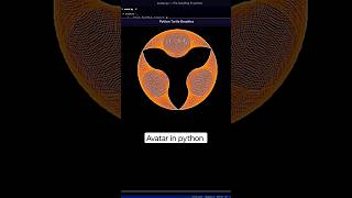 Python Programming : How to draw avatar logo in python? #python #coding #programming #youtubeshorts