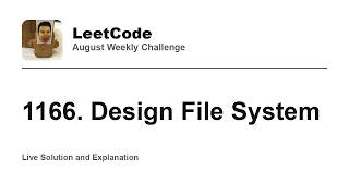 1166. Design File System - Week 3/5 Leetcode August Challenge