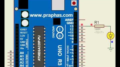 Arduino UNO R3 Simulation by Proteus