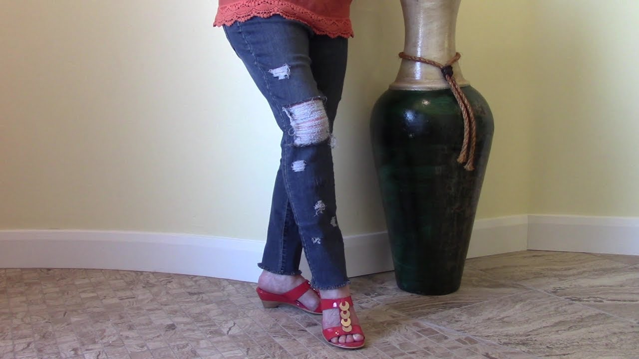 Denim Jeans Makeover No 1 very detailed instructions YouTube