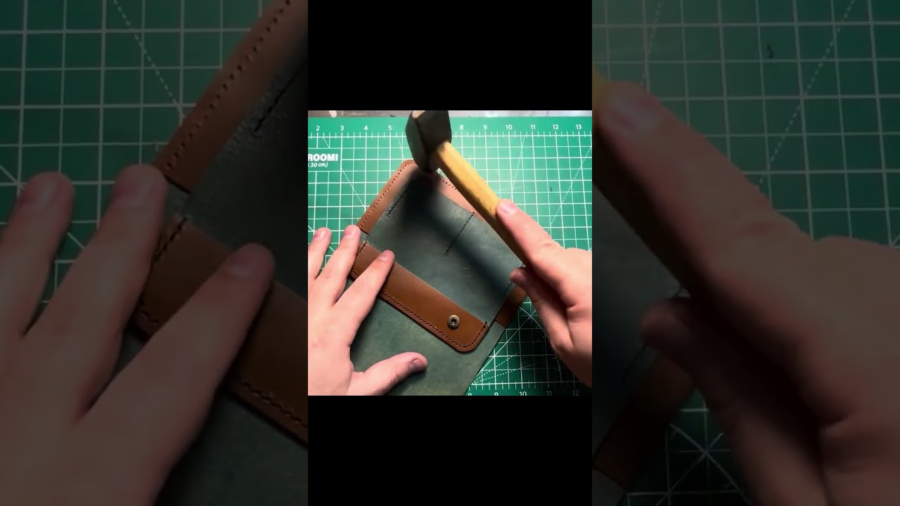 RAMleather. Handmade leather wallet Портмоне из кожи своими руками