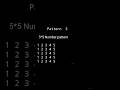 #3 Number pattern | C programming| C language | C tutorial| C language for beginners #shorts