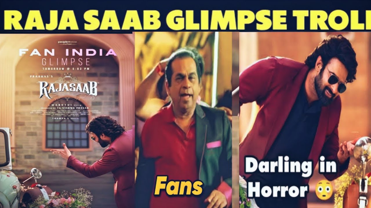 Raja Saab Glimpse Reaction | Prabhas | Glimpse Reaction telugu ...