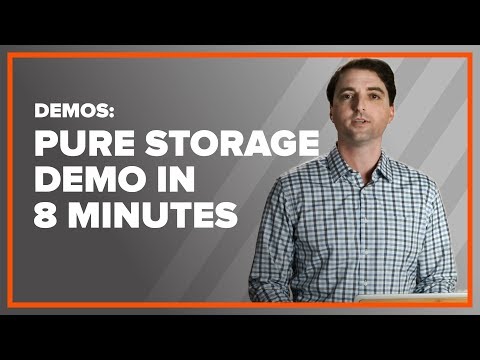 Pure Storage Demo in 8 Minutes