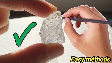 How to check a Rough Diamond at Home (Real or Fake?)
