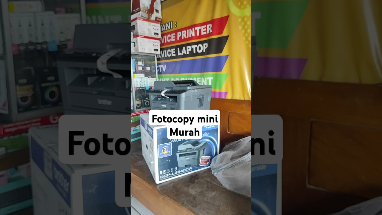 unboxing printer fotocopy brother DCP-L2540DW