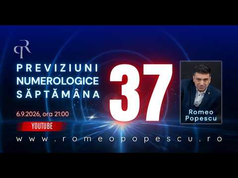 NUMEROLOGY FORECAST for week #37 (09/07 - 09/13/2026)