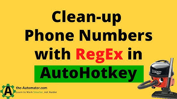 Clean Phone numbers with RegEx