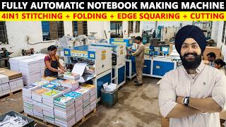 Fully Automatic Notebook Making Machine price in India, 4 in 1 Notebook Making Machine price