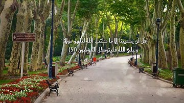 سورة التوبة{ قُل لَّن يُصِيبَنَا إِلَّا مَا كَتَبَ اللَّهُ لَنَا هُوَ مَوْلَانَا ۚ وَعَلَى اللَّهِ ف