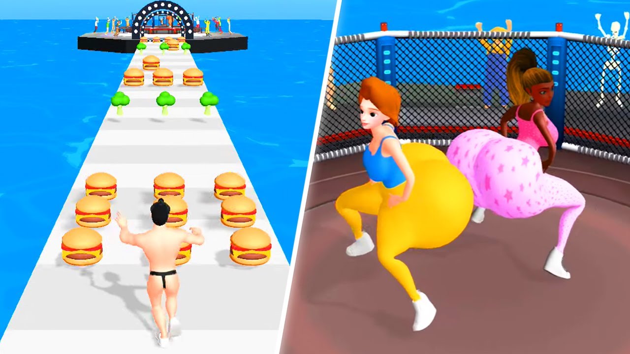 Butt Clash 👸🍔😊 New Game All Levels Gameplay Trailer New Update Android,iOS