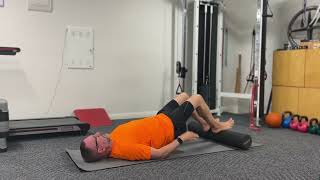 Foam Roller Eccentric Hamstring Walk-Outs