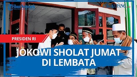 Jokowi Jadi Imam Saat Sholat Jumat di Masjid Babul Janah, Amakaka Kabupaten Lembata
