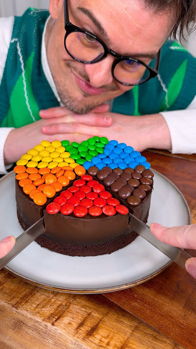 How to eat CHOCOLATE CAKE properly like DAD?😁❤️🍰| CHEFKOUDY