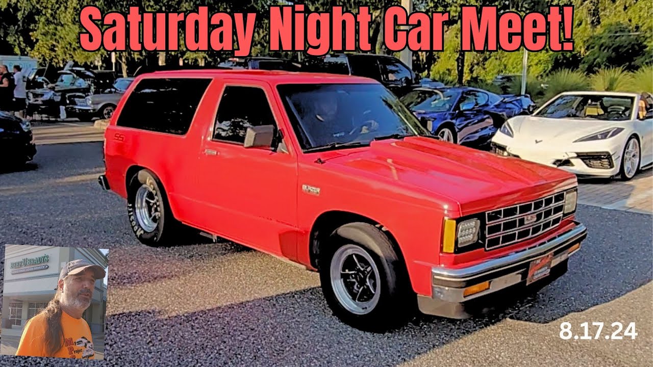 Saturday Night Car Meet at Beef O Brady's 8 17 24 - YouTube