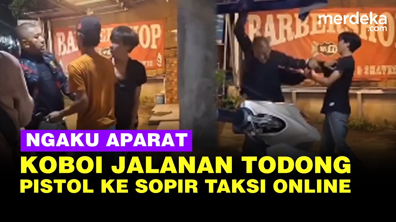 Viral Koboi Jalanan Ngaku Aparat Todong Pistol ke Sopir Taksi Online di Tangsel