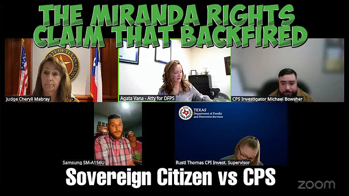Sovereign Citizen vs CPS The Miranda Rights Claim That BACKFIRED