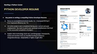 Creating A Python Developer Resume