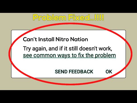How To Fix Can&rsquo;t Install Nitro Nation Error On Google Play Store Android & Ios Mobile