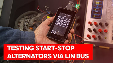 Testing start-stop alternators via LIN bus