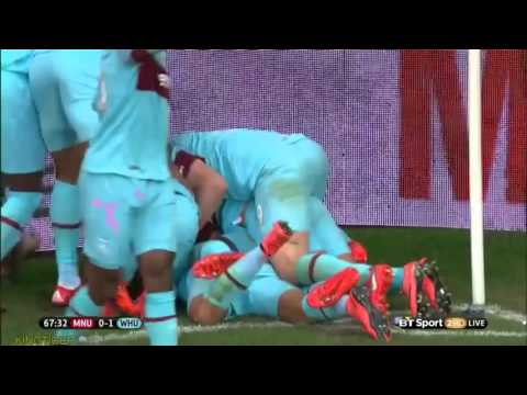 Dimitri Payet Free kick V Man Utd 1:0 FA Cup Quater Final English HD