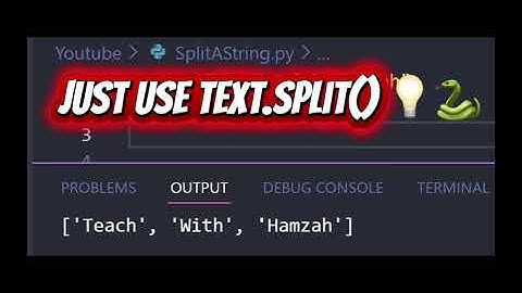 Split Text in Python With ONE Line 🤯🐍