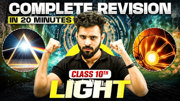 LIGHT – REFLECTION AND REFRACTION - Complete Revision in 20 Minutes 🔥 | Class 10th Board