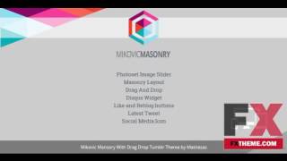 Masonry With Drag   Drop Tumblr Theme by Pacey Devan