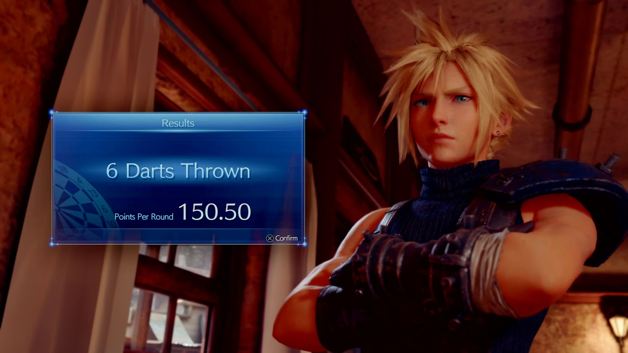 FFVII Remake - How to get Heavenly Dart Player Trophy (Luck UP Materia Reward)