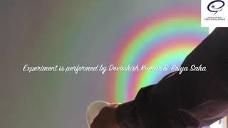 Rainbow like Spectra using CD by very simple arrangement ( Explained by Diffraction)