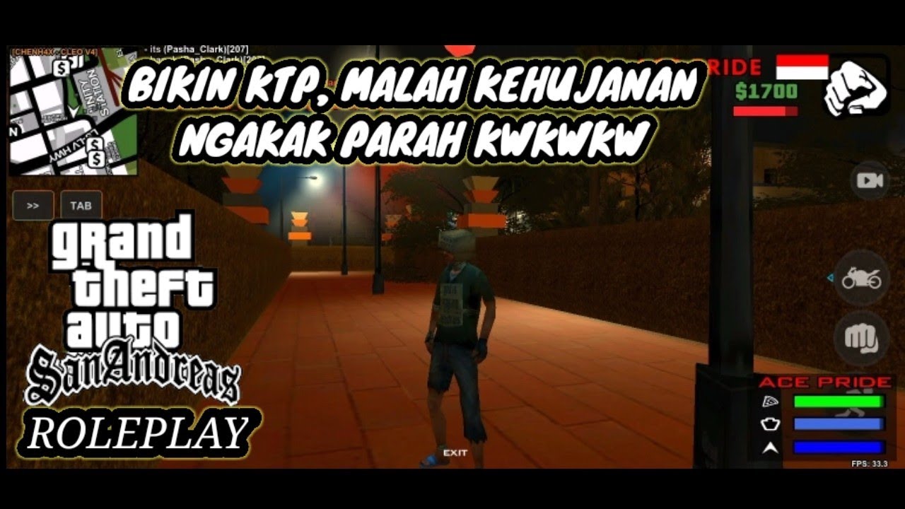 BIKIN KTP MALAH KEHUJANAN NGAKAK XD GTA SAMP ANDROID ROLEPLAY - YouTube