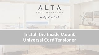 Universal Cord Tensioner Installation - Inside Mount