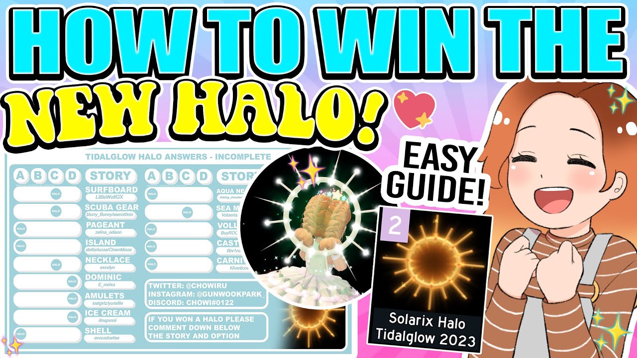 HOW TO WIN THE NEW HALLOWEEN HALO 2023 ANSWERS!!!/TUTORIAL!💋💋 Credit