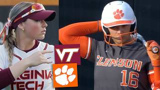 Clemson vs #12 Virginia Tech Women's College Softball Highlights Full Game 2026