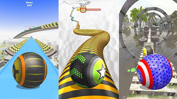 Going Balls vs Rollance Adventure Balls vs Action Balls - Gyrosphere Ball Speedrun Gameplay