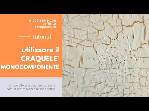 Video: Riesci a dipingere a gesso con smalto crackle?