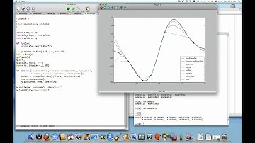 Python Interpolation 2 of 4: 1d interpolation with Rbf