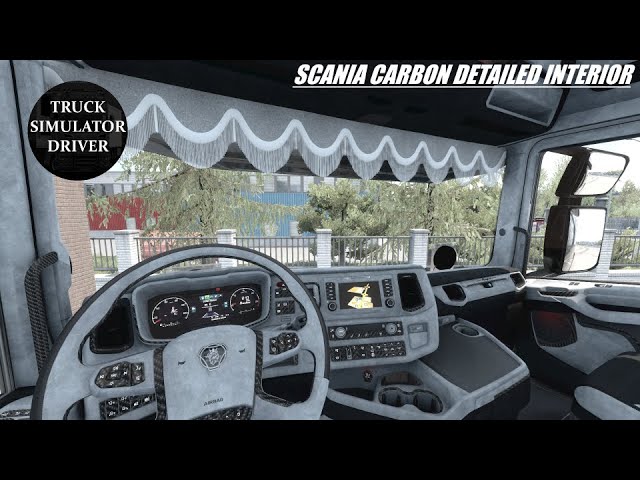 ETS2 1.44 - Scania Next-Gen Grey-Carbon Detailed Interior