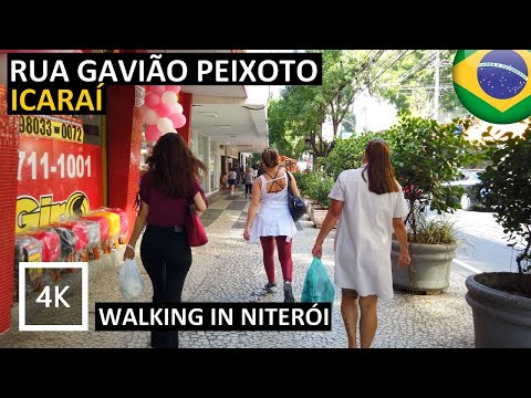Walking Niterói, Brazil - Gavião Peixoto Street, Icaraí (4K 60fps)