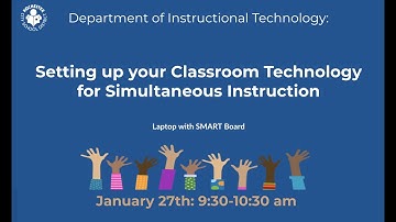 Setting up your Classroom Technology for Simultaneous Instruction: Group 2 morning