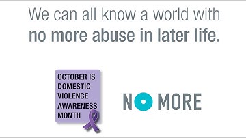 DVAM 2014: No More Abuse in Later Life