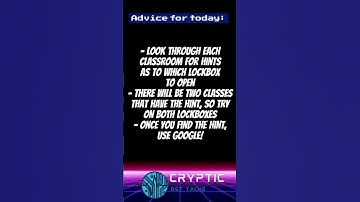 Cryptic Puzzle No. I