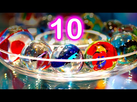 10 to 1 Countdown & 1 Minute Timer | 10 Marble Runs