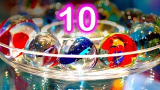 10 to 1 Countdown & 1 Minute Timer | 10 Marble Runs