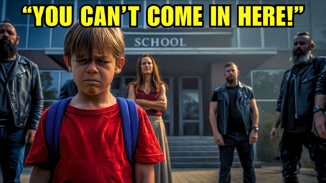 School Refused Homeless Boy Entry in Front of Bikers | Bikers Bought The Whole School